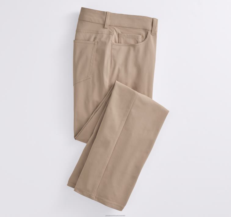 Apparel Khaki XB6RX516 Johnston & Murphy Men XC4 Performance Five-Pocket Pants - Image 3