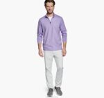 Apparel Lavender XB6RX693 Johnston & Murphy Men XC4 Heathered Performance Quarter-Zip