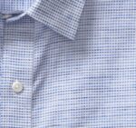 Apparel Light Blue Ombré Box XB6RX584 Johnston & Murphy Men Washed Linen-Blend Shirt - Image 2