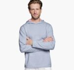 Apparel Light Blue/Pink XB6RX630 Johnston & Murphy Men Reversible Knit Hoodie