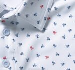 Apparel Light Blue Skull XB6RX555 Johnston & Murphy Men XC4 Print Performance Polo - Image 2
