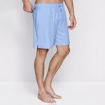 Apparel Light Blue Solid XB6RX649 Johnston & Murphy Men Swim Shorts