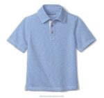 Apparel Light Blue XB6RX1445 Johnston & Murphy Boy Boys Vintage Slub Polo - Image 2