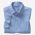 Apparel Light Blue XB6RX415 Johnston & Murphy Men Vintage Slub Polo