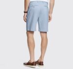 Apparel Light Blue XB6RX551 Johnston & Murphy Men Washed Chino Shorts - Image 2
