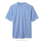 Apparel Light Blue XB6RX646 Johnston & Murphy Men Vintage Slub Crewneck Tee - Image 2