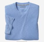 Apparel Light Blue XB6RX646 Johnston & Murphy Men Vintage Slub Crewneck Tee
