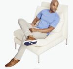 Apparel Light Blue XB6RX652 Johnston & Murphy Men Vintage Slub V-Neck Tee - Image 3