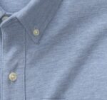 Apparel Light Blue XB6RX869 Johnston & Murphy Men XC Flex Birdseye Long-Sleeve Knit Shirt - Image 2