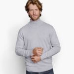 Apparel Light Gray XB6RX822 Johnston & Murphy Unisex Turtleneck Sweater