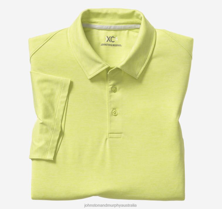 Apparel Lime XB6RX665 Johnston & Murphy Men XC4 Solid Performance Polo - Image 4