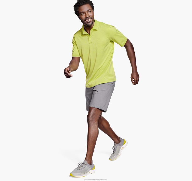 Apparel Lime XB6RX665 Johnston & Murphy Men XC4 Solid Performance Polo - Image 5
