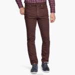 Apparel Merlot XB6RX613 Johnston & Murphy Men Overdyed Jeans