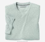 Apparel Mint XB6RX539 Johnston & Murphy Men Vintage Slub Crewneck Tee