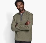 Apparel Moss/Gray Heather XB6RX766 Johnston & Murphy Men Reversible Quarter-Snap