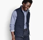 Apparel Navy/Blue Heather XB6RX851 Johnston & Murphy Men XC4 Reversible Vest - Image 2