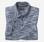 Apparel Navy/Blue XB6RX394 Johnston & Murphy Men Space-Dyed Polo