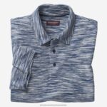 Apparel Navy/Blue XB6RX394 Johnston & Murphy Men Space-Dyed Polo