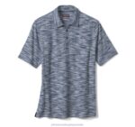 Apparel Navy/Blue XB6RX394 Johnston & Murphy Men Space-Dyed Polo - Image 3