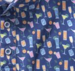 Apparel Navy Cocktail XB6RX571 Johnston & Murphy Men XC4 Print Performance Polo - Image 2