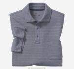 Apparel Navy Dot Stripe XB6RX658 Johnston & Murphy Men XC4 Jacquard Polo