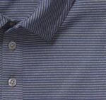 Apparel Navy/Gray Stripe XB6RX412 Johnston & Murphy Men XC4 Performance Polo - Image 2
