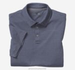 Apparel Navy/Gray Stripe XB6RX412 Johnston & Murphy Men XC4 Performance Polo - Image 4