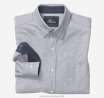 Apparel Navy Micro Dot XB6RX642 Johnston & Murphy Men XC Flex Stretch Long-Sleeve Shirt