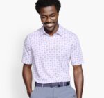 Apparel Navy Multi Paisley Print XB6RX672 Johnston & Murphy Unisex XC4 Performance Cotton Pique Polo