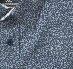 Apparel Navy Paisley XB6RX1387 Johnston & Murphy Boy Boys XC Flex Stretch Long-Sleeve Shirt - Image 2