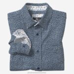 Apparel Navy Paisley XB6RX1387 Johnston & Murphy Boy Boys XC Flex Stretch Long-Sleeve Shirt