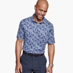 Apparel Navy Paisley XB6RX620 Johnston & Murphy Men XC4 Print Performance Polo