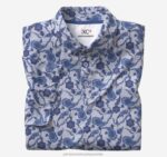 Apparel Navy Paisley XB6RX620 Johnston & Murphy Men XC4 Print Performance Polo - Image 4