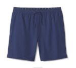 Apparel Navy Solid XB6RX495 Johnston & Murphy Men Swim Shorts - Image 3