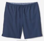 Apparel Navy Solid XB6RX840 Johnston & Murphy Men Swim Shorts - Image 3