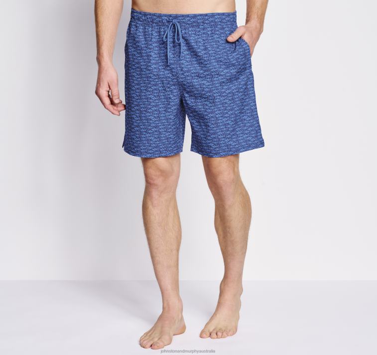 apparel_navy_swimming_shark_xb6rx442_johnston_murphy_men_swim_shorts.jpg Apparel Navy Swimming Shark XB6RX442 Johnston & Murphy Men Swim Shorts - Image 1
