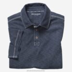 Apparel Navy XB6RX397 Johnston & Murphy Men Vintage Slub Polo