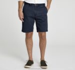 Apparel Navy XB6RX410 Johnston & Murphy Men Washed Chino Shorts