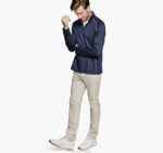 Apparel Navy XB6RX515 Johnston & Murphy Men XC4 Raglan Quarter-Zip - Image 2