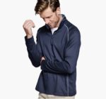 Apparel Navy XB6RX515 Johnston & Murphy Men XC4 Raglan Quarter-Zip