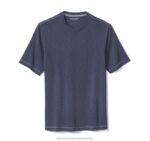 Apparel Navy XB6RX608 Johnston & Murphy Men Vintage Slub Crewneck Tee - Image 2