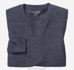 Apparel Navy XB6RX733 Johnston & Murphy Men Melange Pullover - Image 2