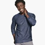 Apparel Navy XB6RX733 Johnston & Murphy Men Melange Pullover