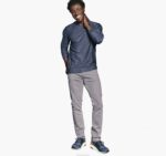 Apparel Navy XB6RX733 Johnston & Murphy Men Melange Pullover - Image 3