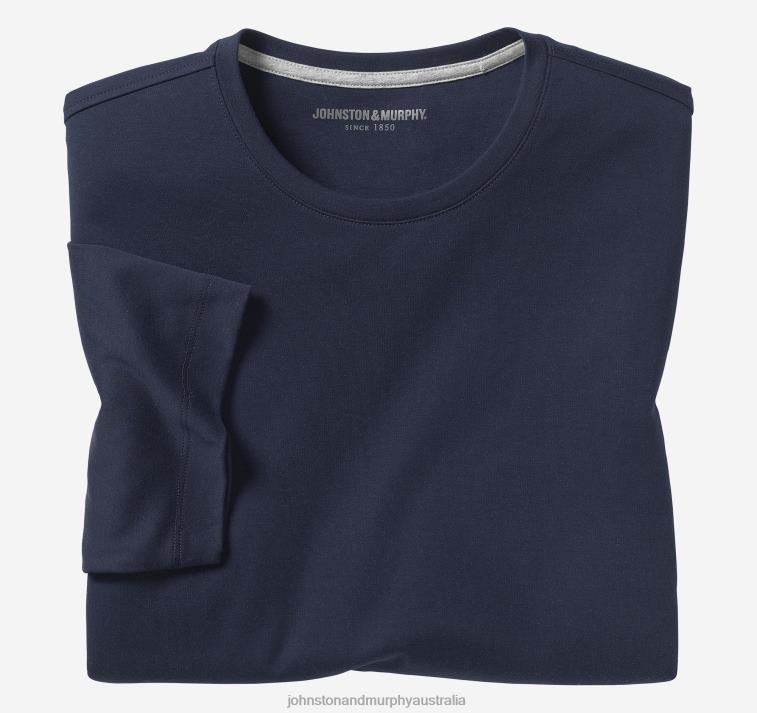 apparel_navy_xb6rx758_johnston_murphy_men_essential_tee.jpg Apparel Navy XB6RX758 Johnston & Murphy Men Essential Tee - Image 1
