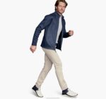 Apparel Navy XB6RX778 Johnston & Murphy Unisex XC4 Textured Print Full-Zip - Image 2