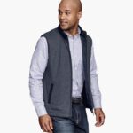 Apparel Navy XB6RX805 Johnston & Murphy Men Reversible Vest