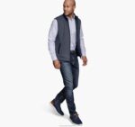 Apparel Navy XB6RX805 Johnston & Murphy Men Reversible Vest - Image 3