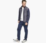 Apparel Navy XB6RX832 Johnston & Murphy Men XC4 Knit Hybrid Jacket - Image 2