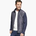 Apparel Navy XB6RX832 Johnston & Murphy Men XC4 Knit Hybrid Jacket